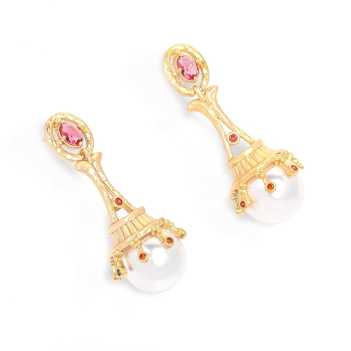 Pearl Light Bulb Drop Earrings